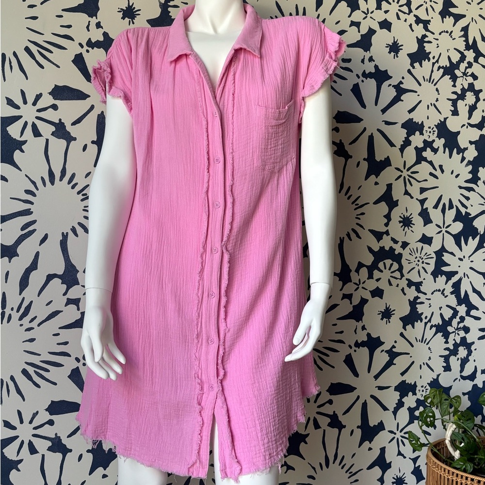 Pink Lily Bubblegum Gauze Mini